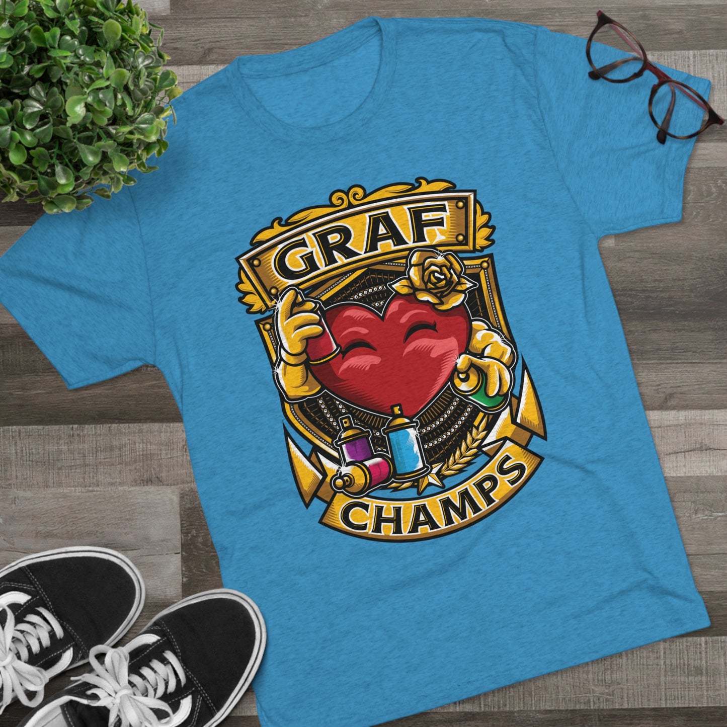 GRAF CHAMPS - PREMIUM SOFT - Unisex Tri-Blend Crew Tee (Next Level 6010)
