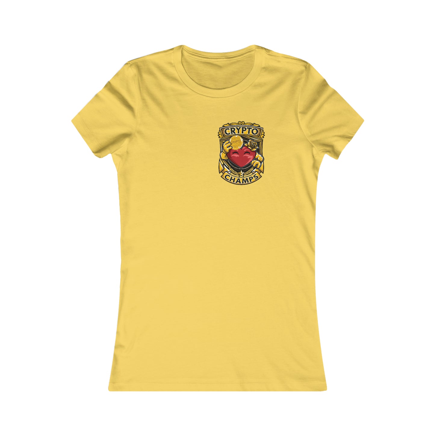 CRYPTO CHAMPS! (Small Front Logo) - Women's Favorite Tee (Bella+Canvas)
