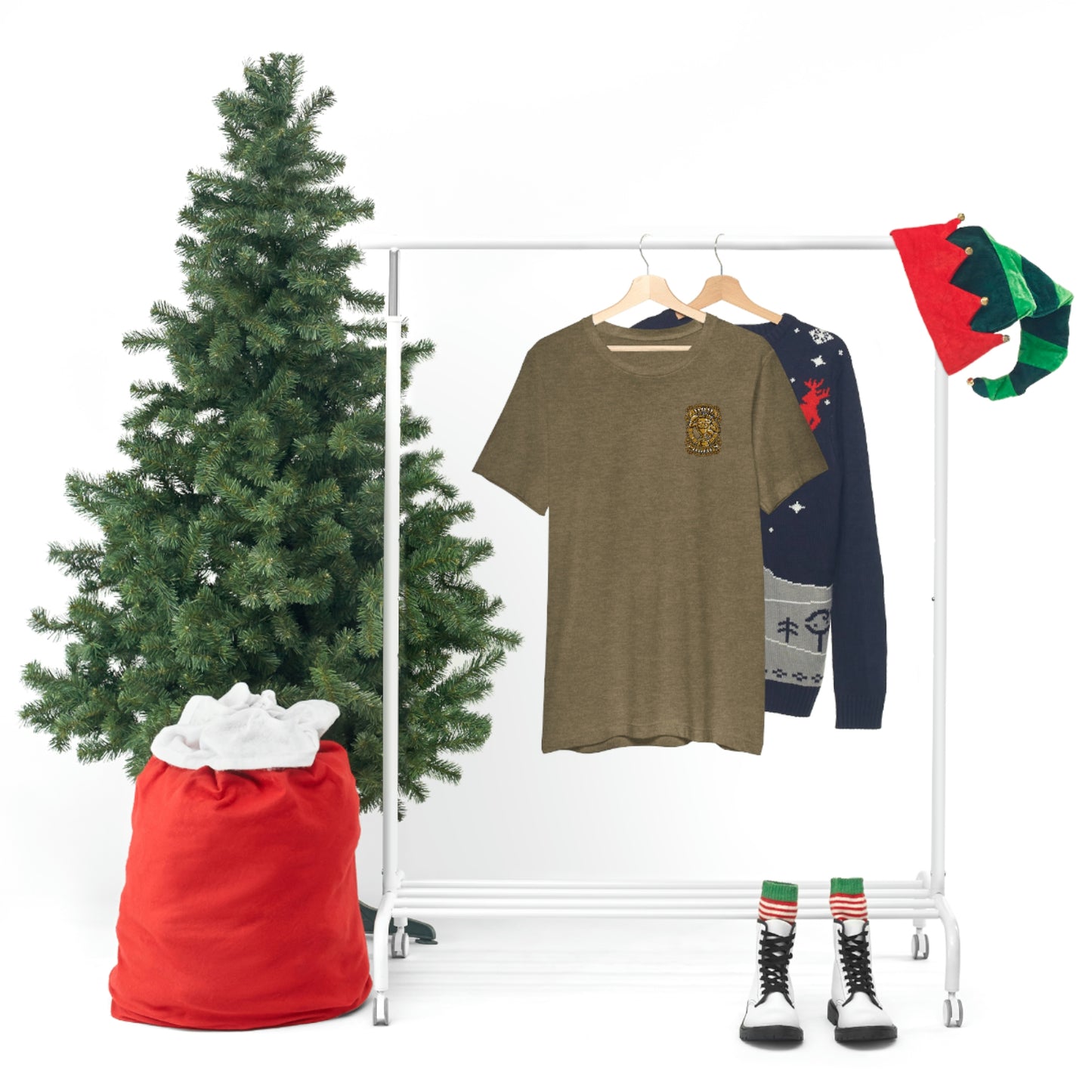 Dad Champs (Gold - Front & Back logo)! - Unisex Jersey Short Sleeve Tee (Bella+Canvas)