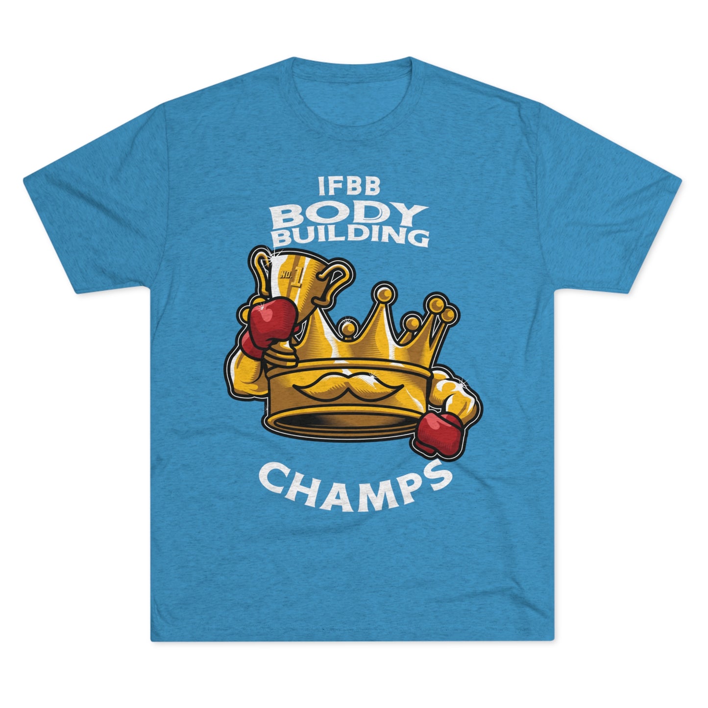 IFBB BODY BUILDING CHAMPS (v2) - PREMIUM SOFT - Unisex Tri-Blend Crew Tee (Next Level 6010)