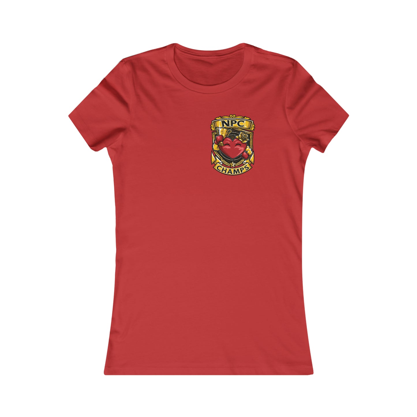 NPC CHAMPS! (Small Front Logo) - Women's Favorite Tee (Bella+Canvas)