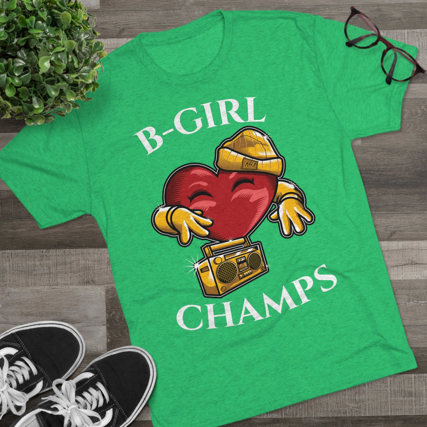 B-GIRL CHAMPS (No Crest) - PREMIUM SOFT - Unisex Tri-Blend Crew Tee (Next Level 6010)