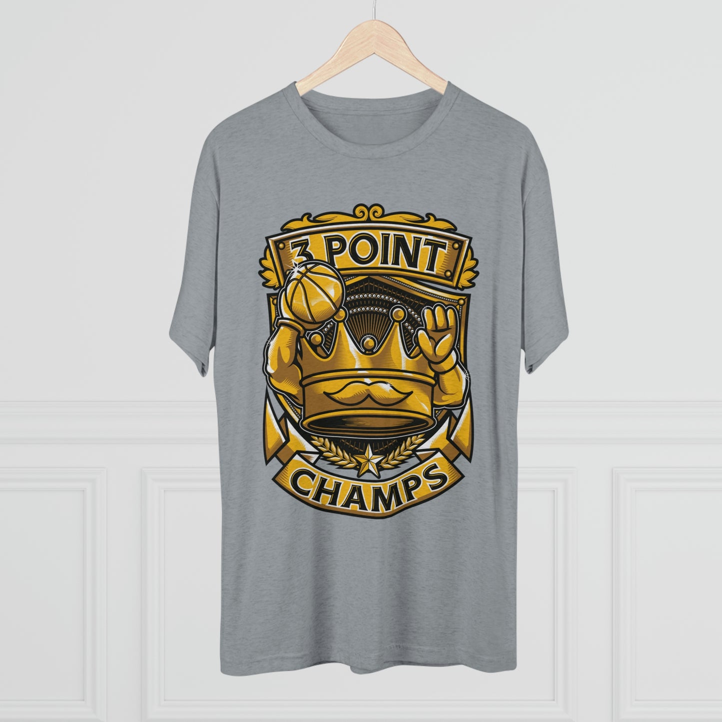 3 POINT CHAMPS - PREMIUM SOFT - Unisex Tri-Blend Crew Tee (Next Level 6010)