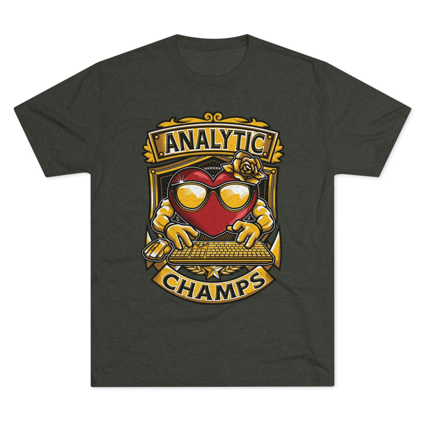 ANALYTICS CHAMPS - PREMIUM SOFT - Unisex Tri-Blend Crew Tee (Next Level 6010)