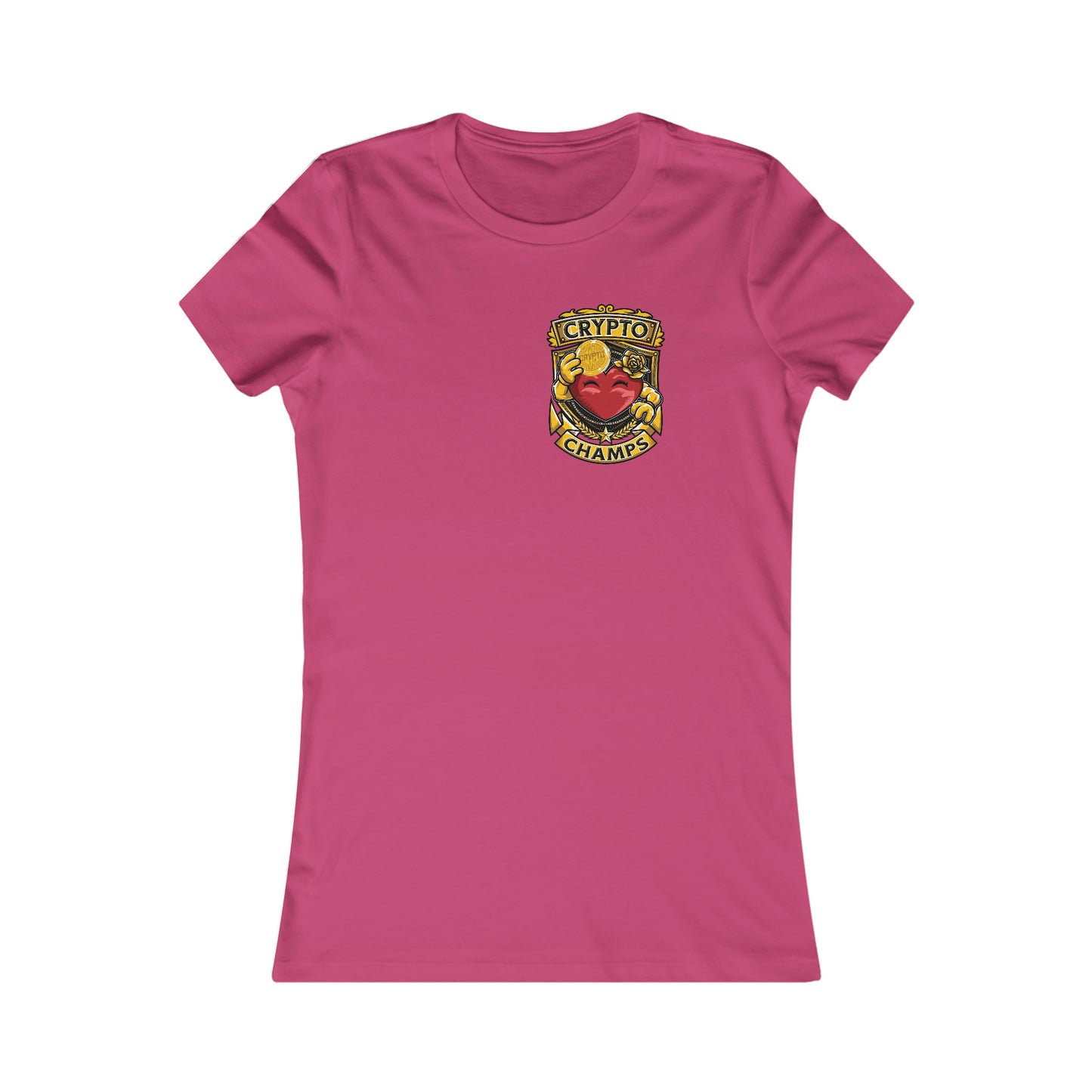 CRYPTO CHAMPS! (Small Front Logo) - Women's Favorite Tee (Bella+Canvas)