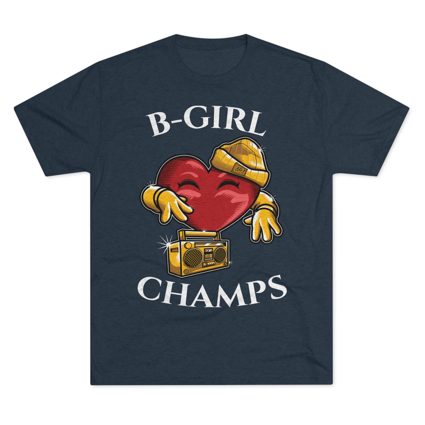 B-GIRL CHAMPS (No Crest) - PREMIUM SOFT - Unisex Tri-Blend Crew Tee (Next Level 6010)