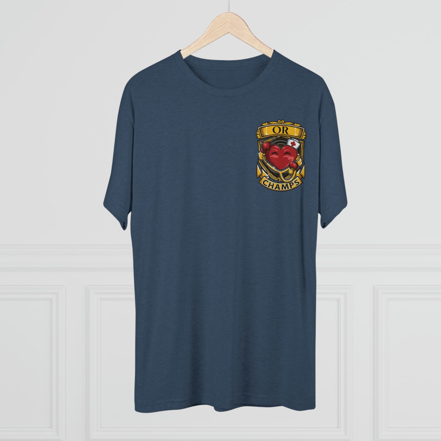 OR CHAMPS (Small Logo) - PREMIUM SOFT - Unisex Tri-Blend Crew Tee (Next Level 6010)