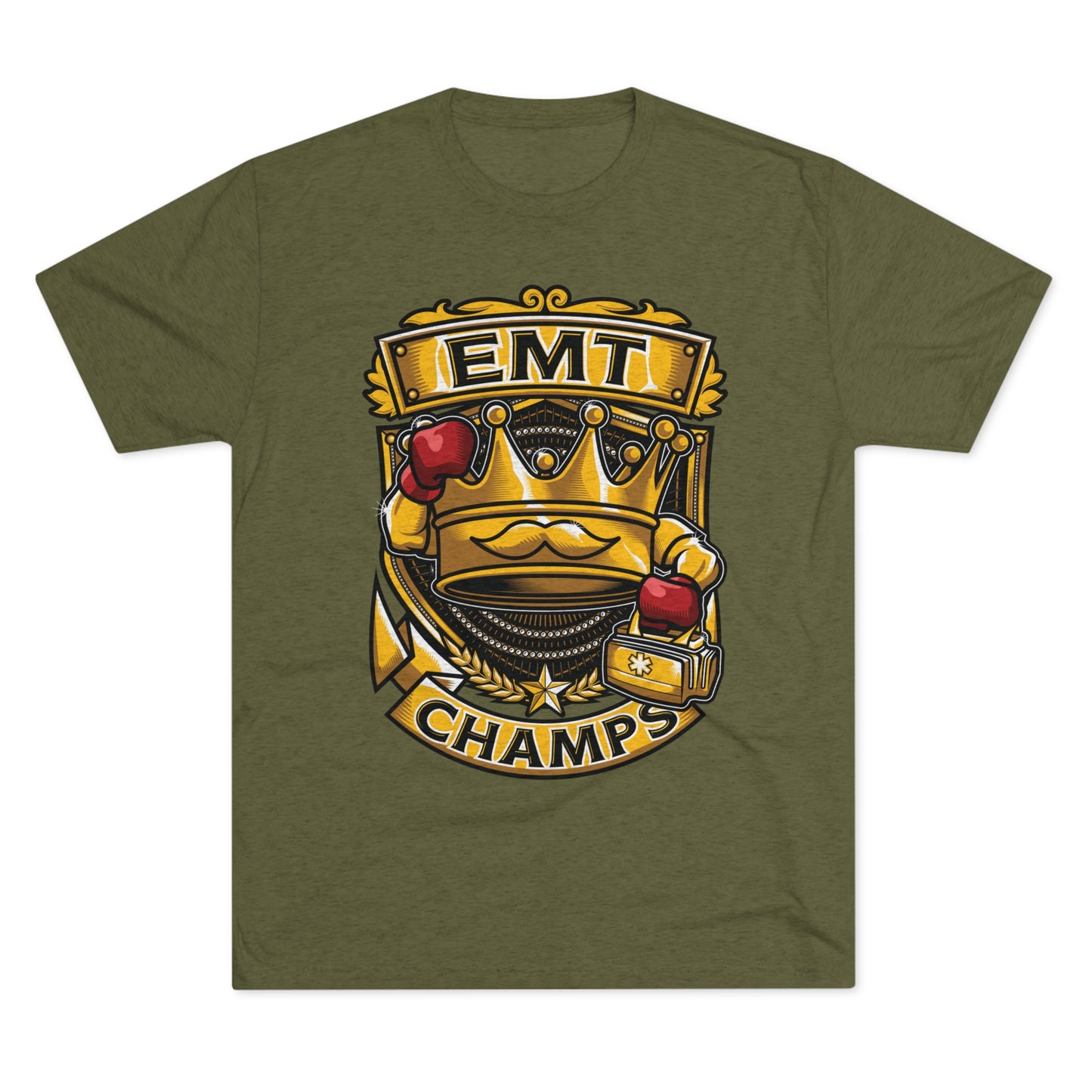 EMT CHAMPS - PREMIUM SOFT - Unisex Tri-Blend Crew Tee (Next Level 6010)