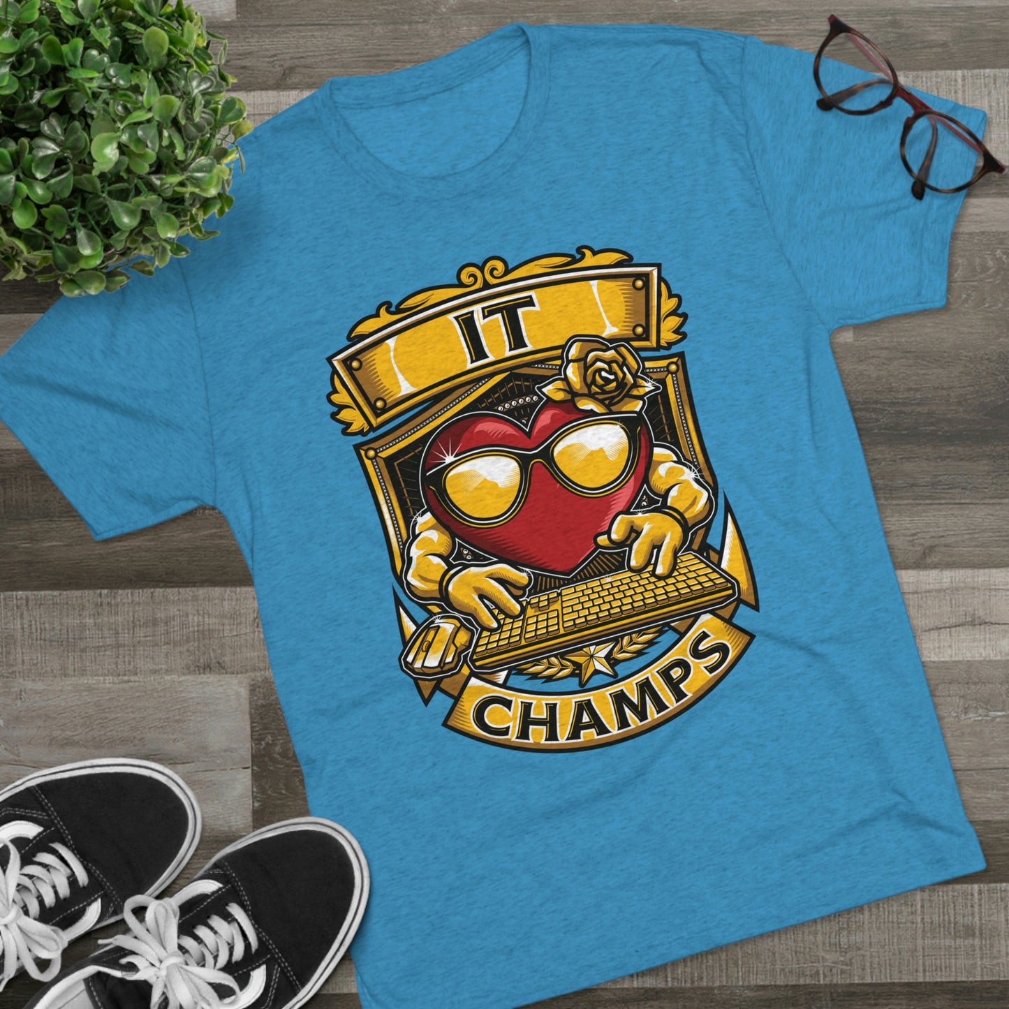 IT CHAMPS - PREMIUM SOFT - Unisex Tri-Blend Crew Tee (Next Level 6010)