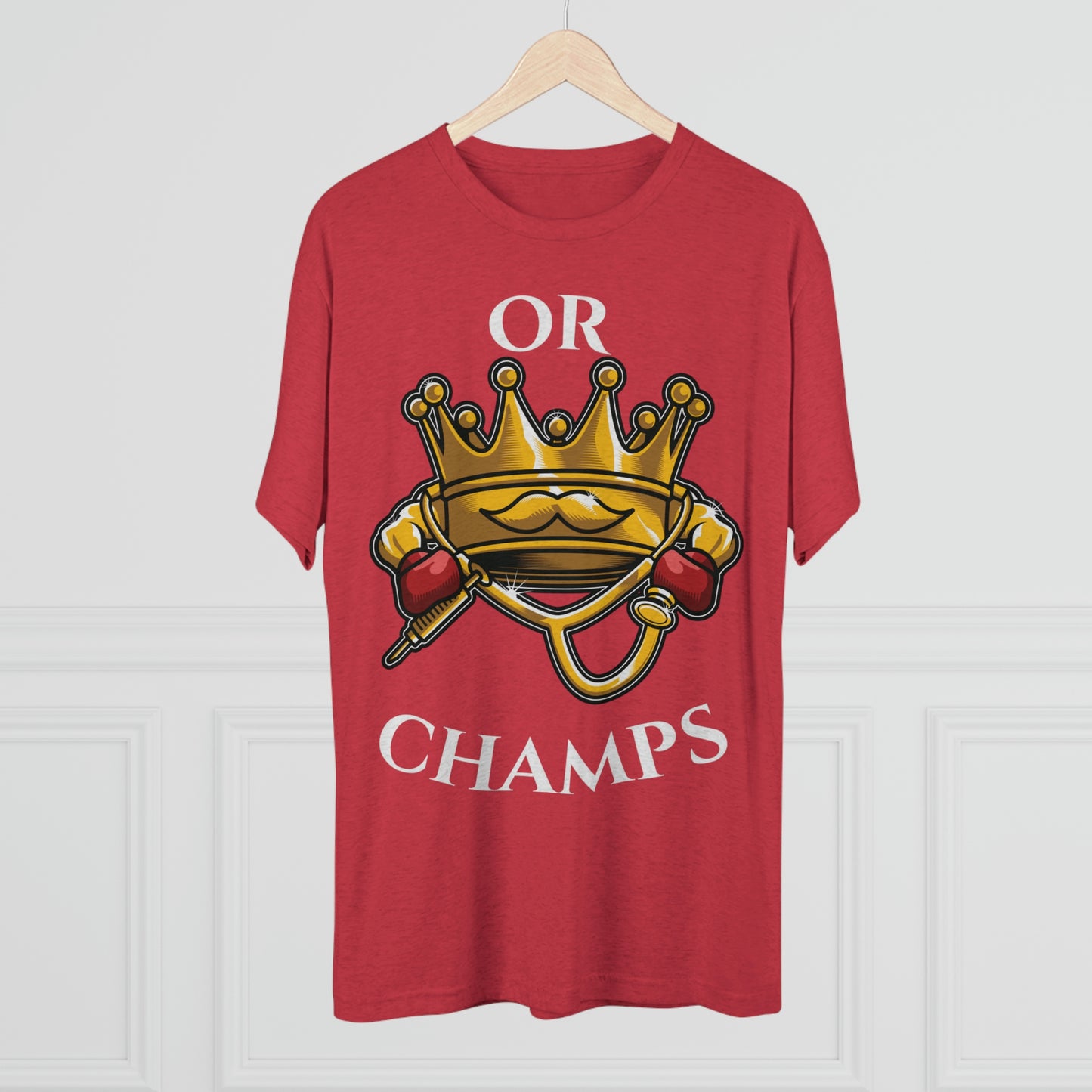 OR CHAMPS (No background) - PREMIUM SOFT - Unisex Tri-Blend Crew Tee (Next Level 6010)