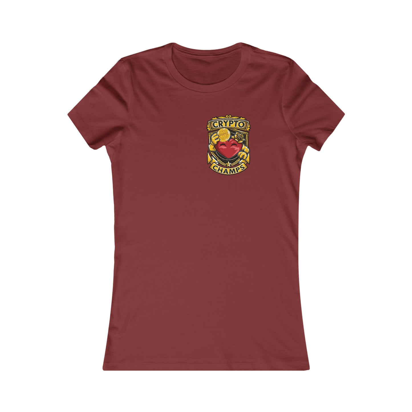 CRYPTO CHAMPS! (Small Front Logo) - Women's Favorite Tee (Bella+Canvas)