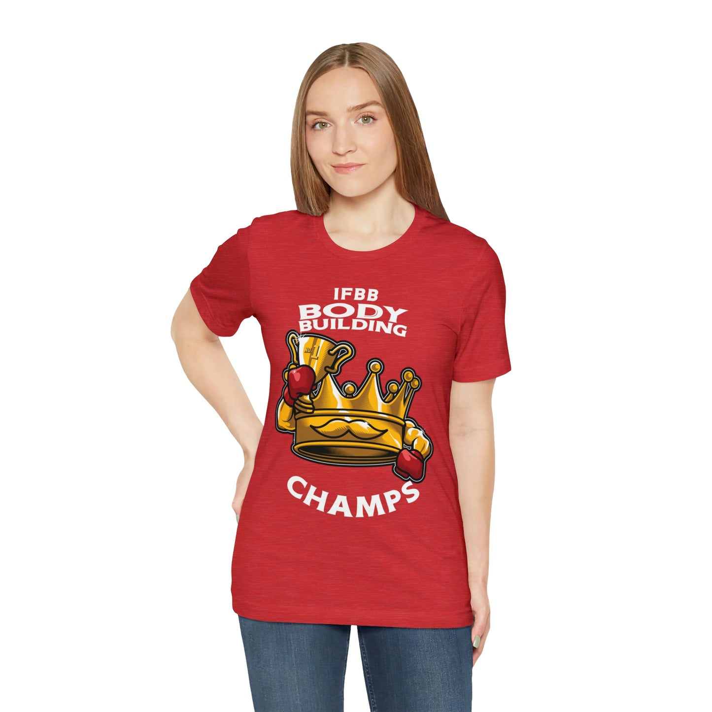 IFBB BODY BUILDING CHAMPS (v2) - Unisex Jersey Short Sleeve Tee (Bella+Canvas)