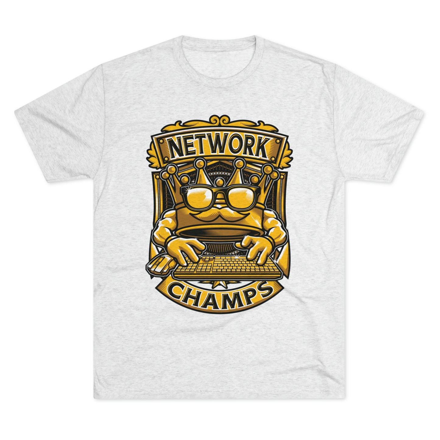 NETWORK CHAMPS (Men) - PREMIUM SOFT - Unisex Tri-Blend Crew Tee (Next Level 6010)