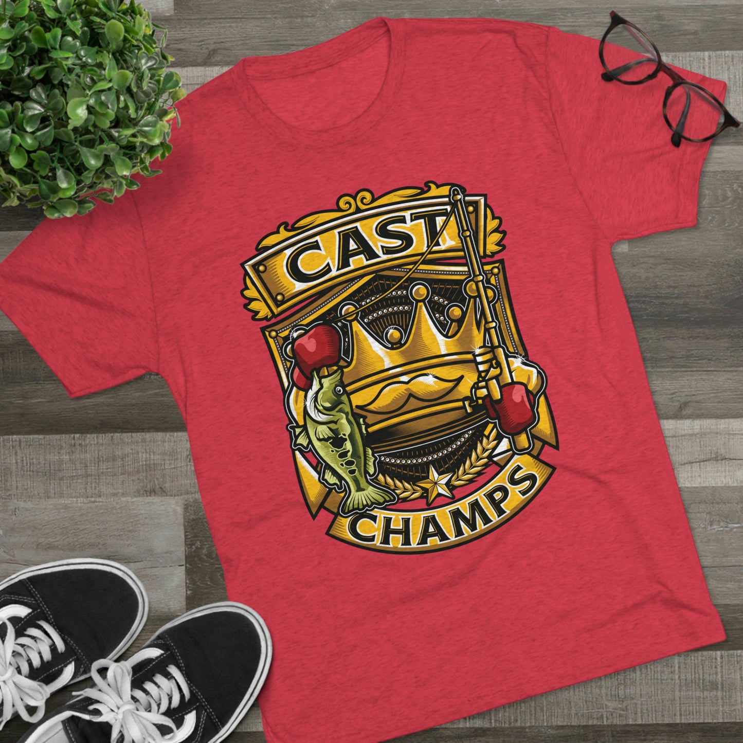 CAST CHAMPS - PREMIUM SOFT - Unisex Tri-Blend Crew Tee (Next Level 6010)