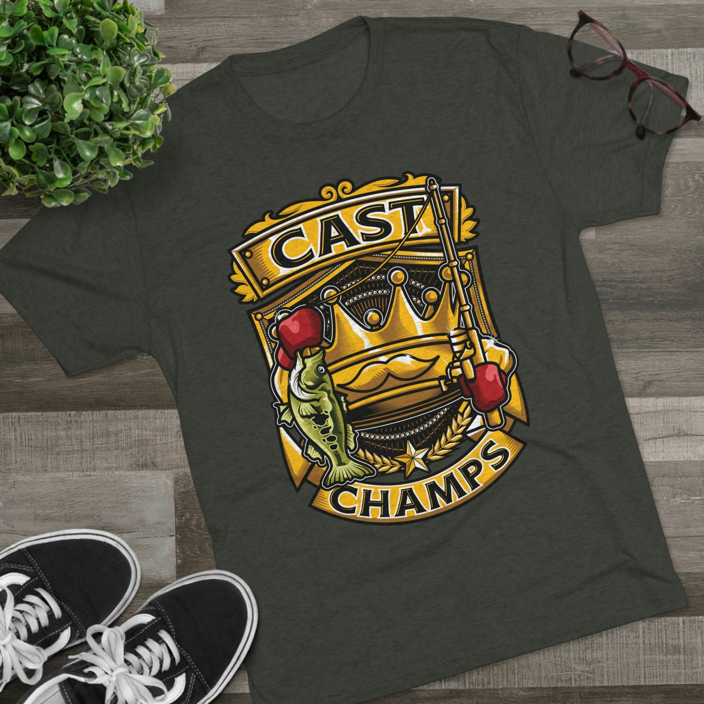 CAST CHAMPS - PREMIUM SOFT - Unisex Tri-Blend Crew Tee (Next Level 6010)