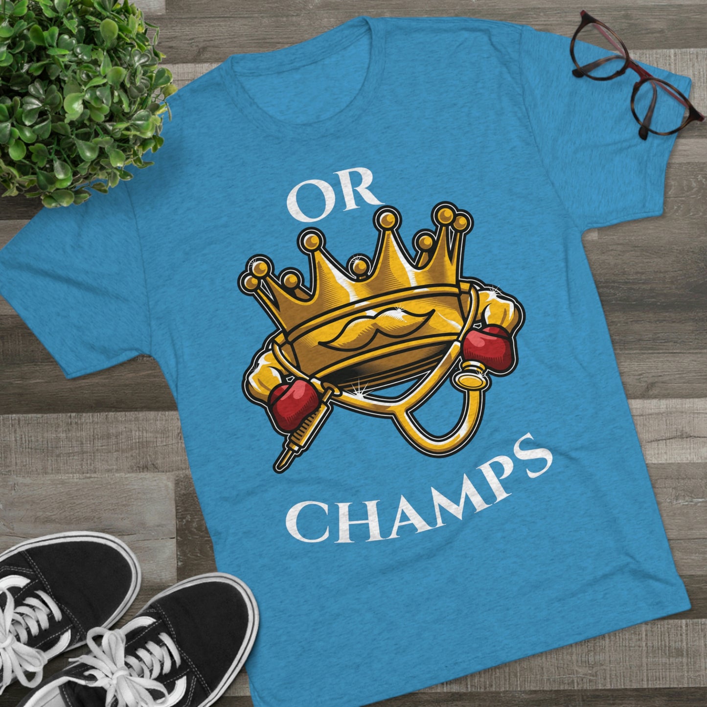 OR CHAMPS (No background) - PREMIUM SOFT - Unisex Tri-Blend Crew Tee (Next Level 6010)