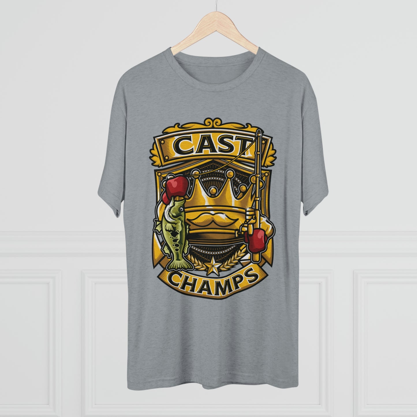 CAST CHAMPS - PREMIUM SOFT - Unisex Tri-Blend Crew Tee (Next Level 6010)