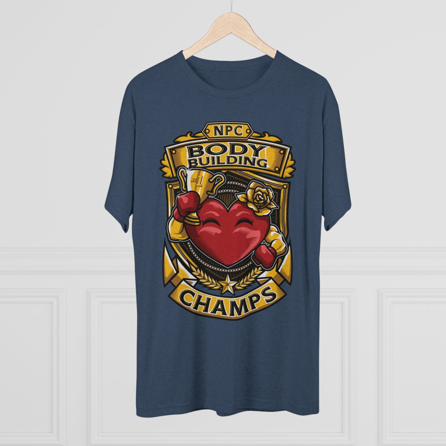 NPC BODY BUILDING CHAMPS - PREMIUM SOFT - Unisex Tri-Blend Crew Tee (Next Level 6010)