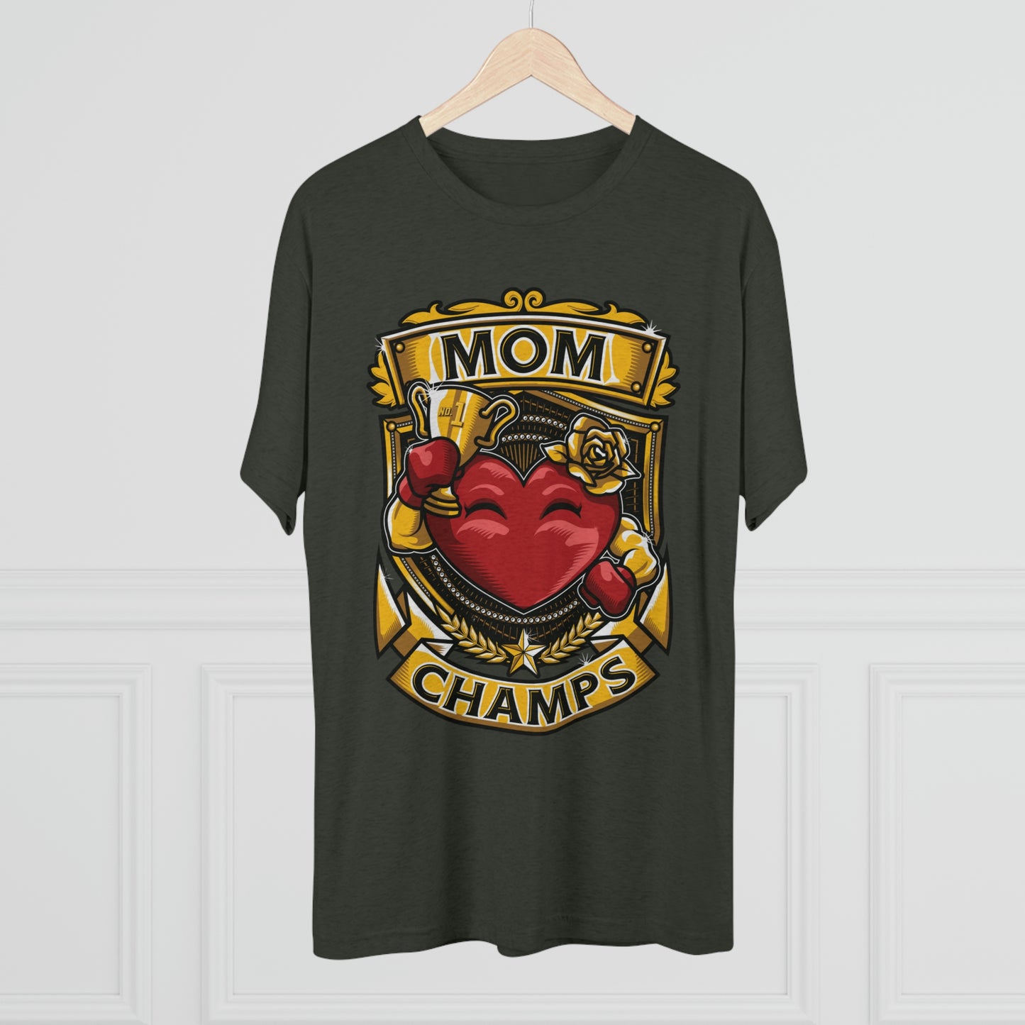 MOM CHAMPS - PREMIUM SOFT - Unisex Tri-Blend Crew Tee (Next Level 6010)