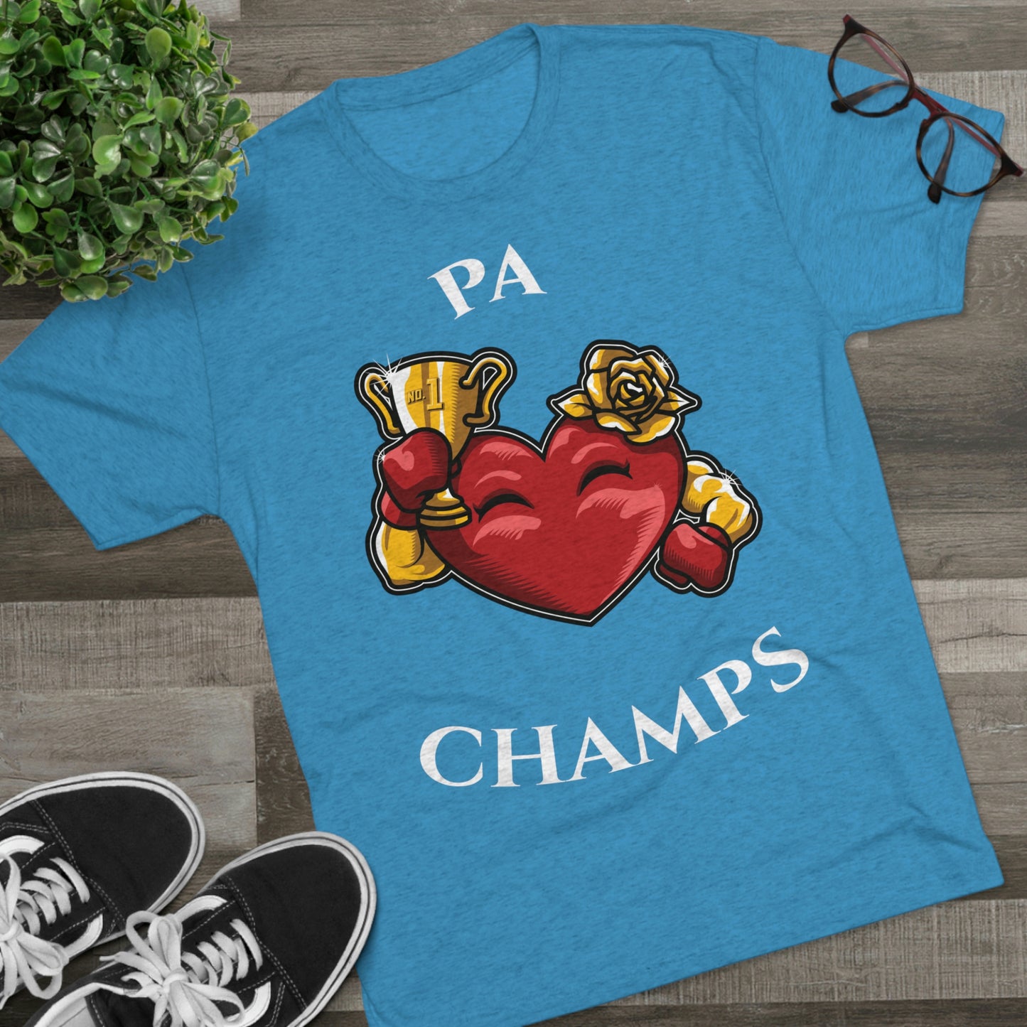 PA CHAMPS (Alternate Logo) - PREMIUM SOFT - Unisex Tri-Blend Crew Tee (Next Level 6010)