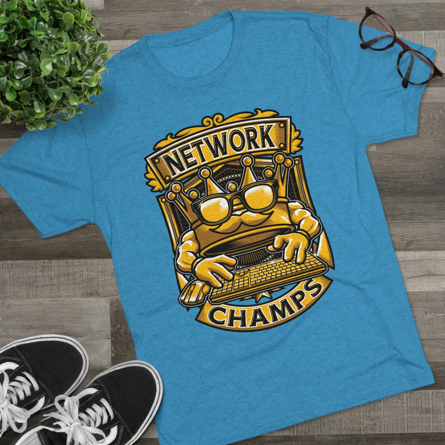 NETWORK CHAMPS (Men) - PREMIUM SOFT - Unisex Tri-Blend Crew Tee (Next Level 6010)
