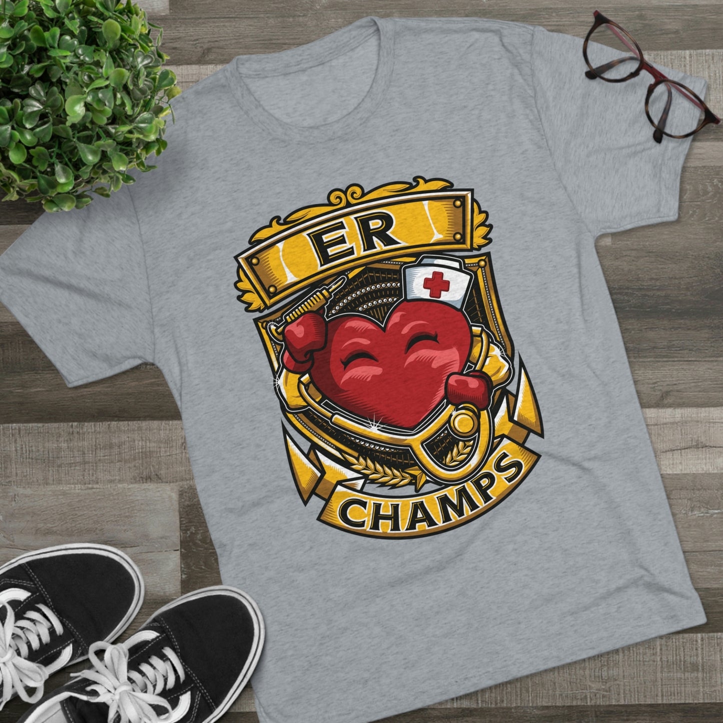 ER CHAMPS - PREMIUM SOFT - Unisex Tri-Blend Crew Tee (Next Level 6010)