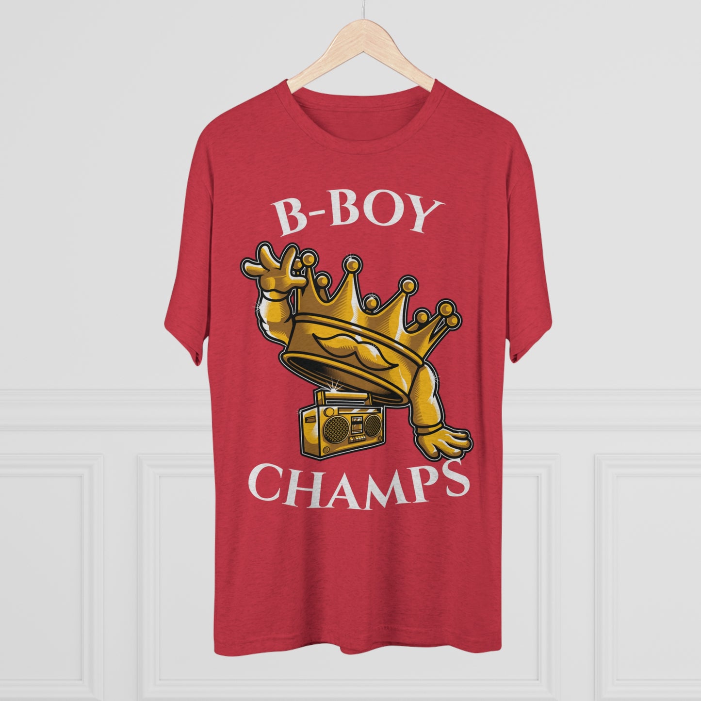 B-BOY CHAMPS (No Crest) - PREMIUM SOFT - Unisex Tri-Blend Crew Tee (Next Level 6010)