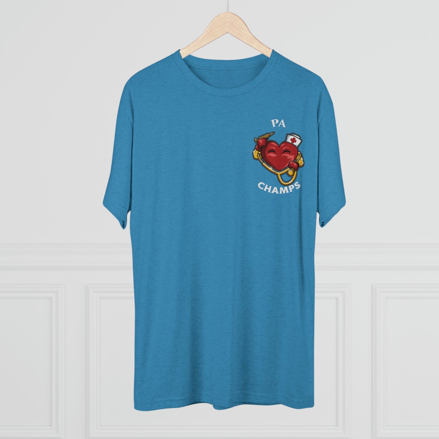 PA CHAMPS (Small Logo) - PREMIUM SOFT - Unisex Tri-Blend Crew Tee (Next Level 6010)