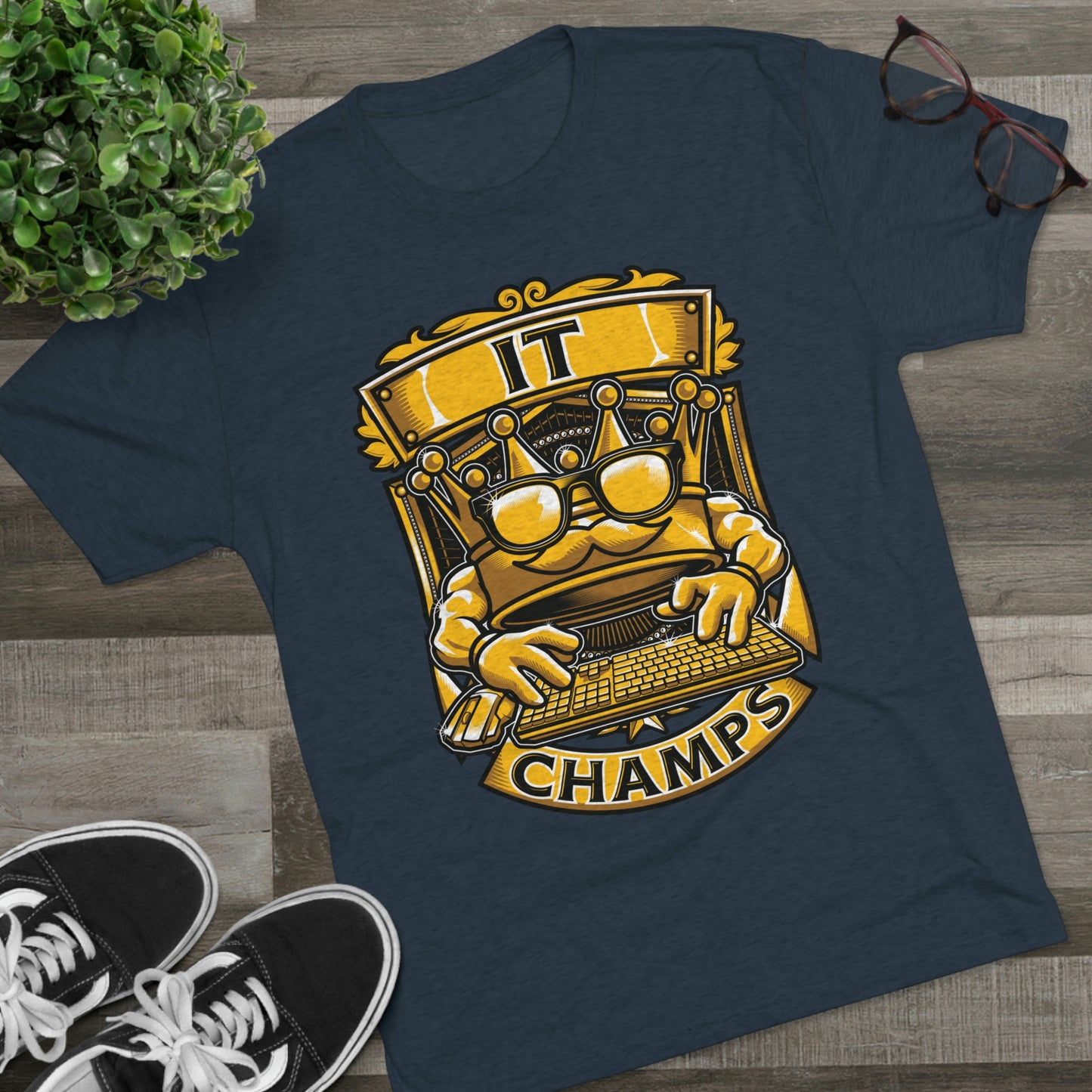IT CHAMPS (Men) - PREMIUM SOFT - Unisex Tri-Blend Crew Tee (Next Level 6010)
