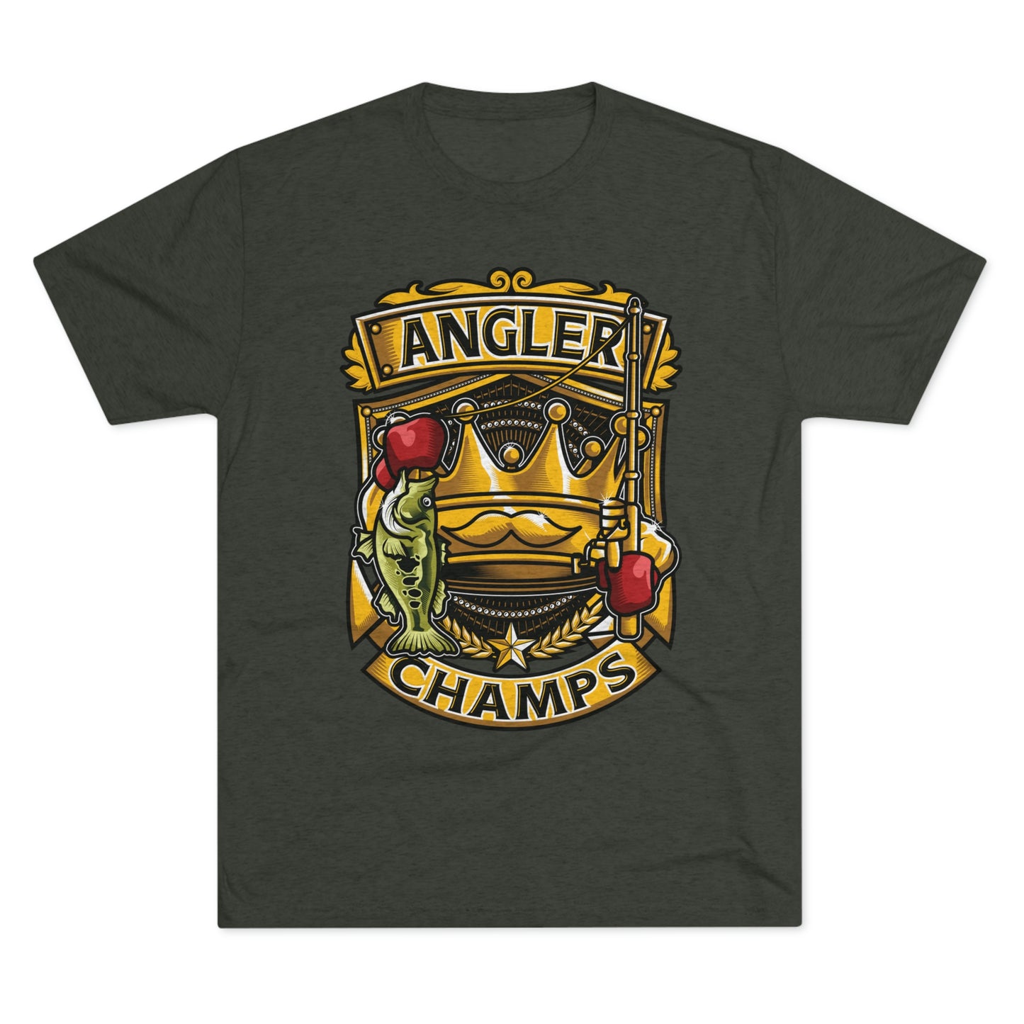 ANGLER CHAMPS - PREMIUM SOFT - Unisex Tri-Blend Crew Tee (Next Level 6010)