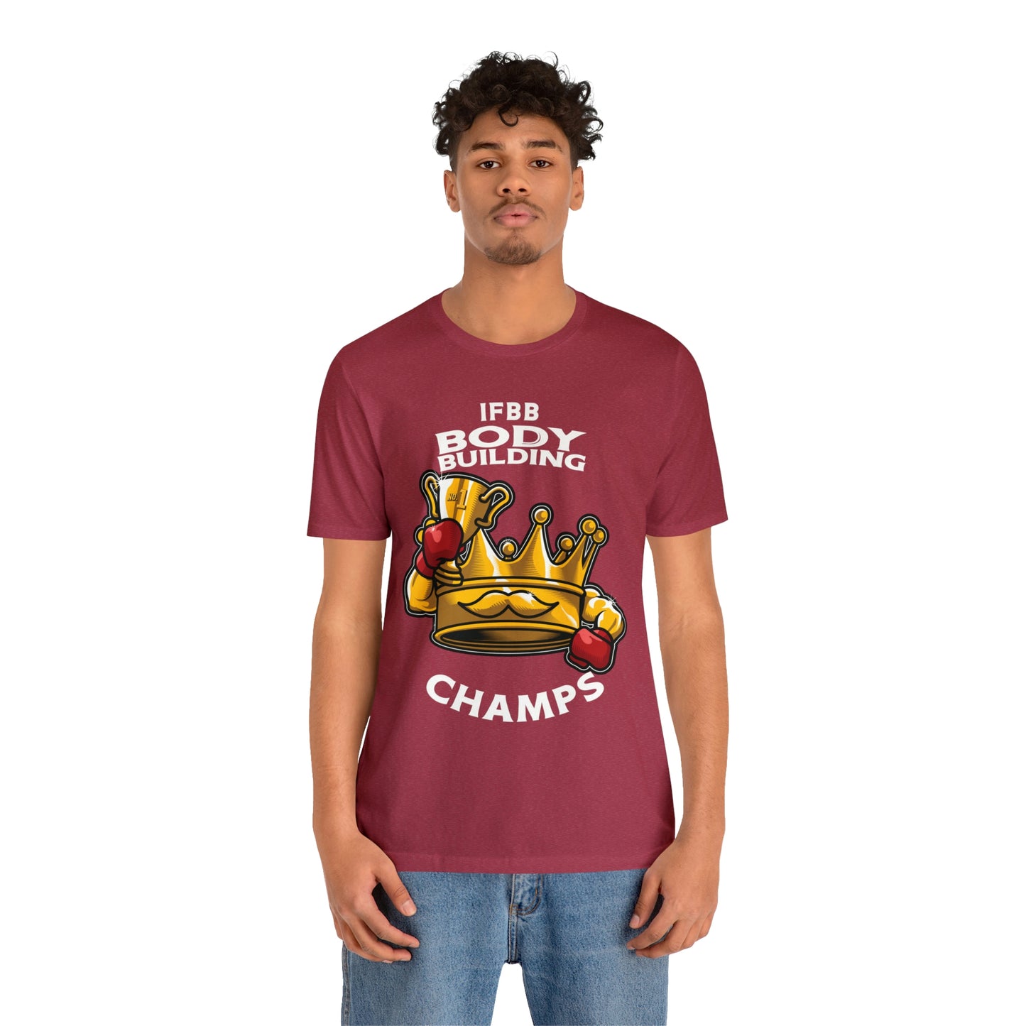 IFBB BODY BUILDING CHAMPS (v2) - Unisex Jersey Short Sleeve Tee (Bella+Canvas)