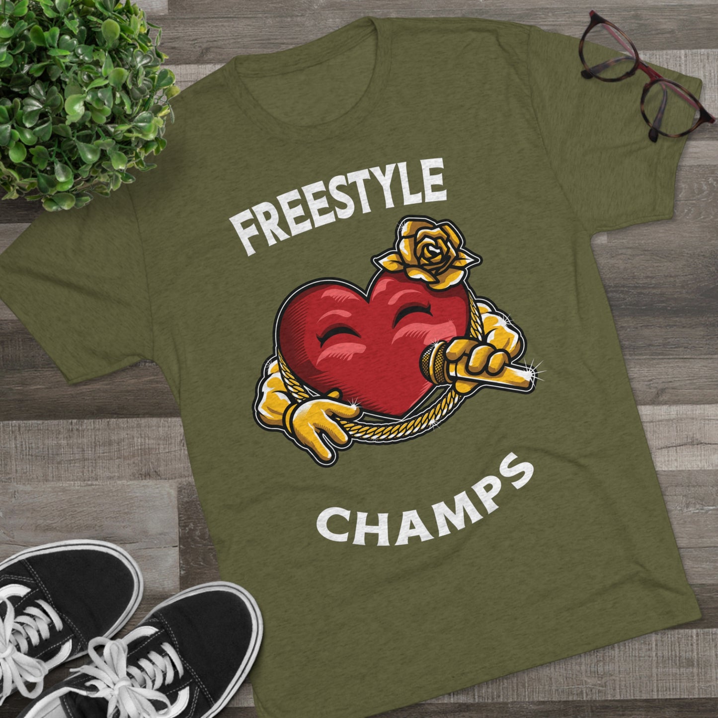 FREESTYLE CHAMPS - PREMIUM SOFT - Unisex Tri-Blend Crew Tee (Next Level 6010)
