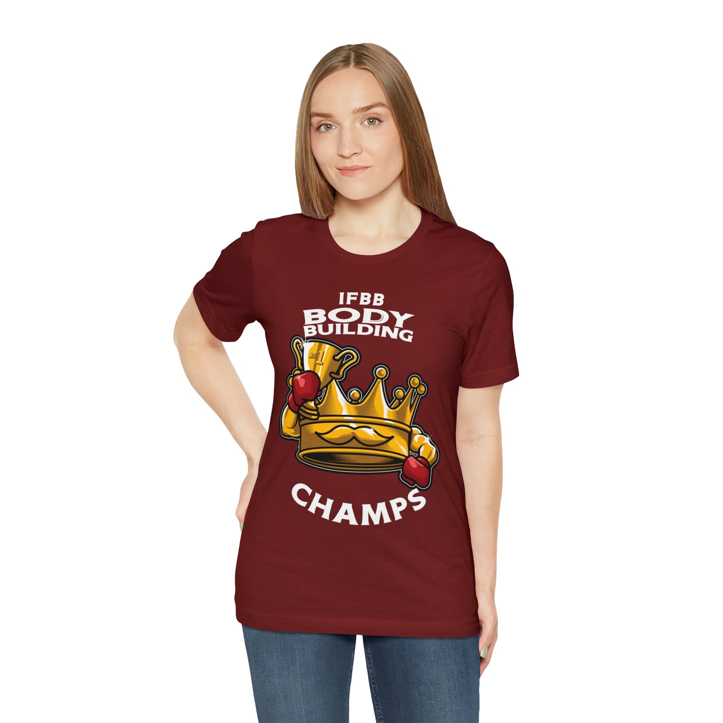 IFBB BODY BUILDING CHAMPS (v2) - Unisex Jersey Short Sleeve Tee (Bella+Canvas)