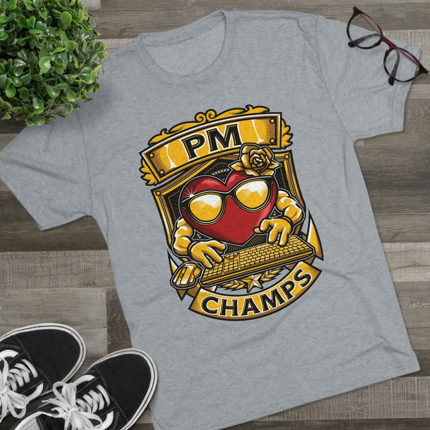 PM CHAMPS - PREMIUM SOFT - Unisex Tri-Blend Crew Tee (Next Level 6010)