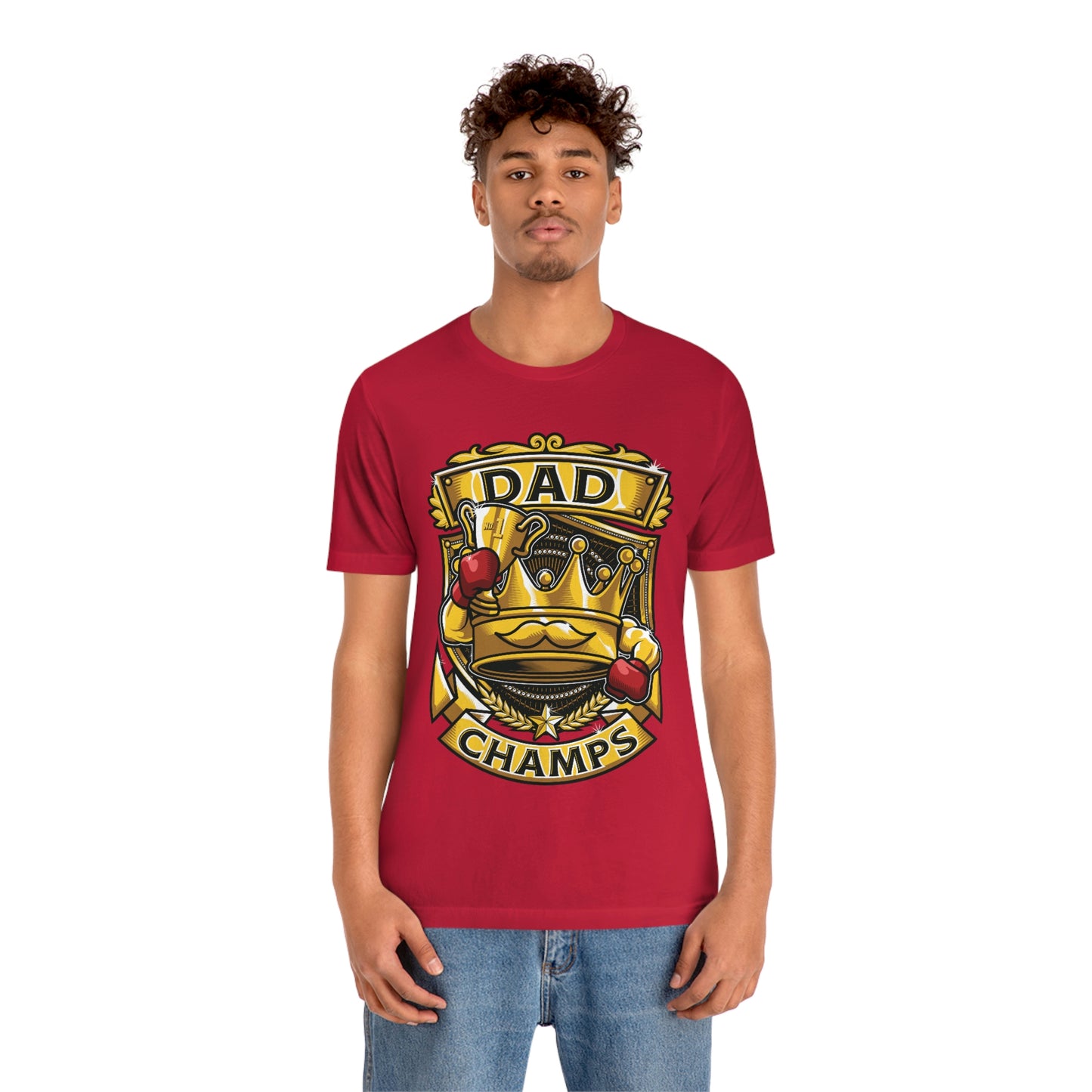 Dad Champs! - Unisex Jersey Short Sleeve Tee (Canvas-Bella)
