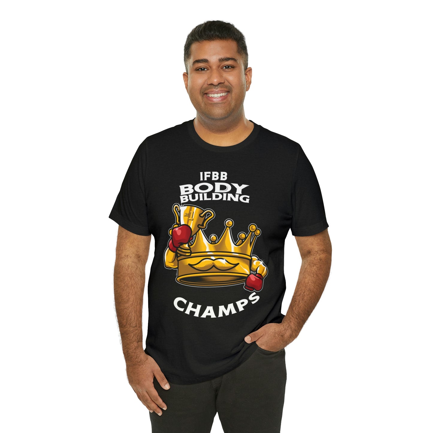 IFBB BODY BUILDING CHAMPS (v2) - Unisex Jersey Short Sleeve Tee (Bella+Canvas)
