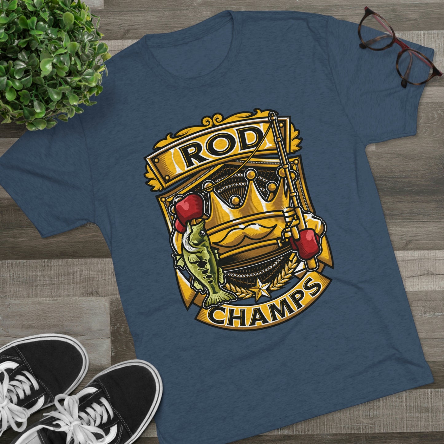 ROD CHAMPS - PREMIUM SOFT - Unisex Tri-Blend Crew Tee (Next Level 6010)