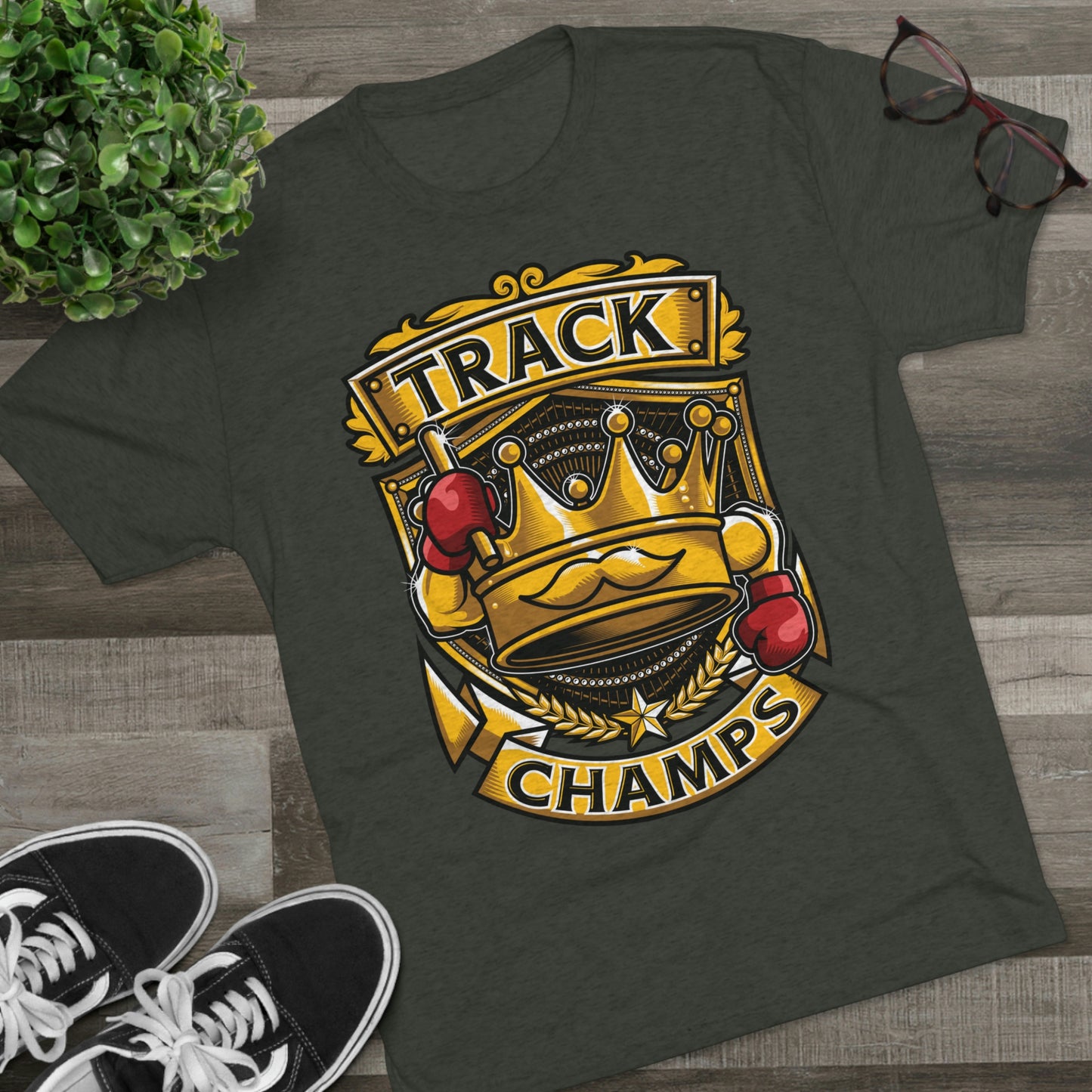 TRACK CHAMPS - PREMIUM SOFT - Unisex Tri-Blend Crew Tee (Next Level 6010)