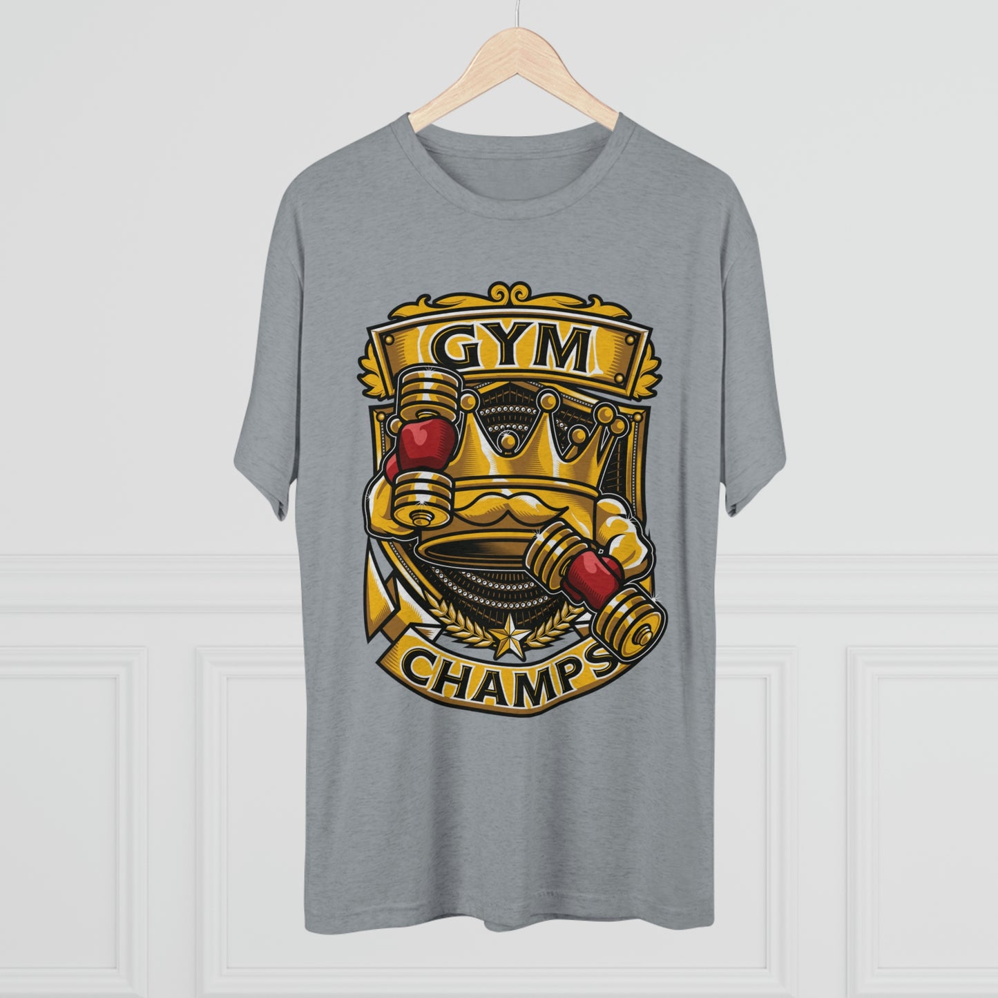 GYM CHAMPS - PREMIUM SOFT - Unisex Tri-Blend Crew Tee (Next Level 6010)