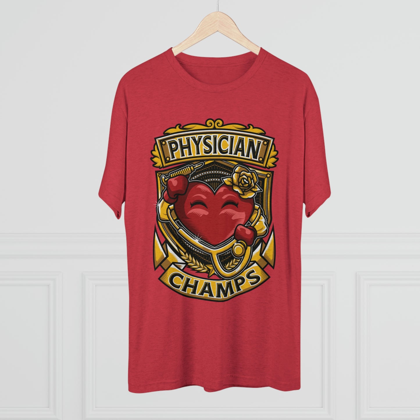 PHYSICIAN CHAMPS - PREMIUM SOFT - Unisex Tri-Blend Crew Tee (Next Level 6010)