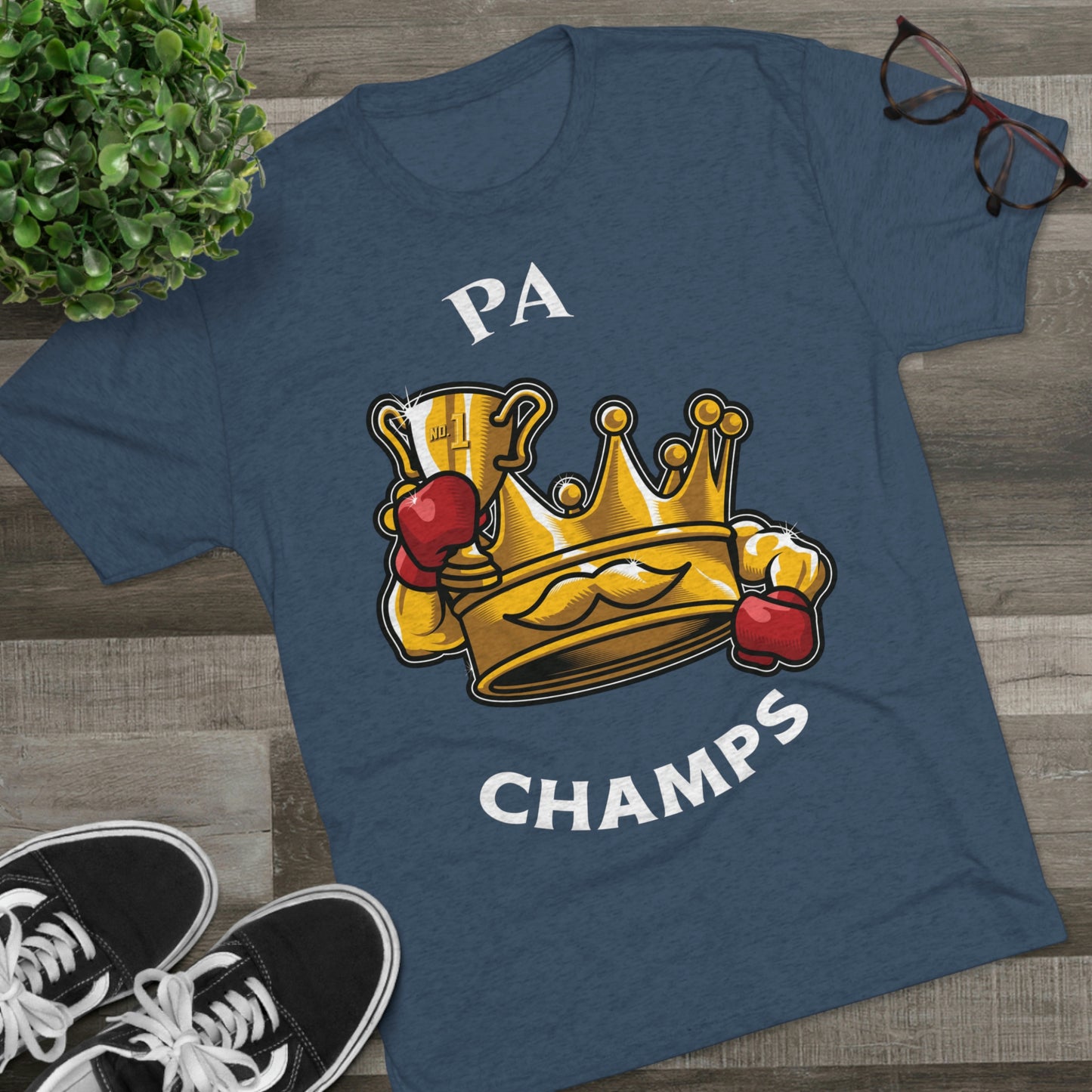 PA CHAMPS (Alternate Logo) - PREMIUM SOFT - Unisex Tri-Blend Crew Tee (Next Level 6010)