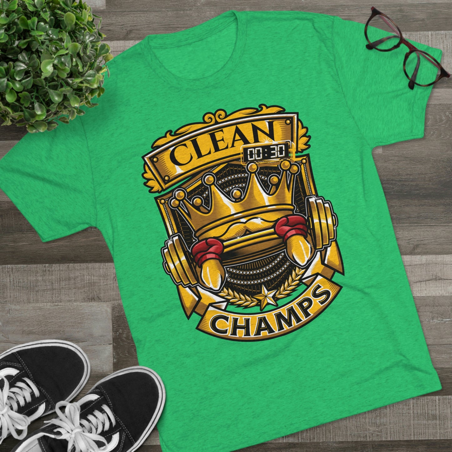 CLEAN CHAMPS - PREMIUM SOFT - Unisex Tri-Blend Crew Tee (Next Level 6010)
