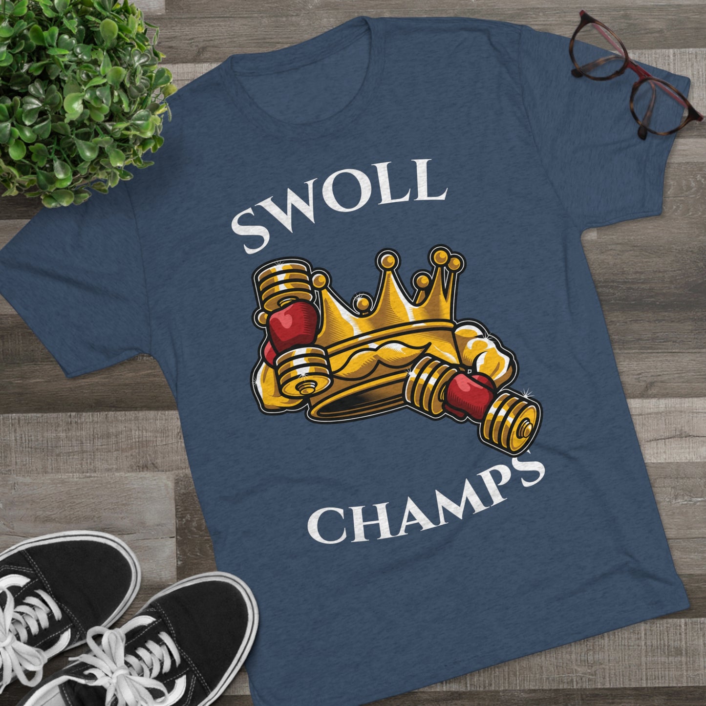SWOLL CHAMPS - PREMIUM SOFT - Unisex Tri-Blend Crew Tee (Next Level 6010)