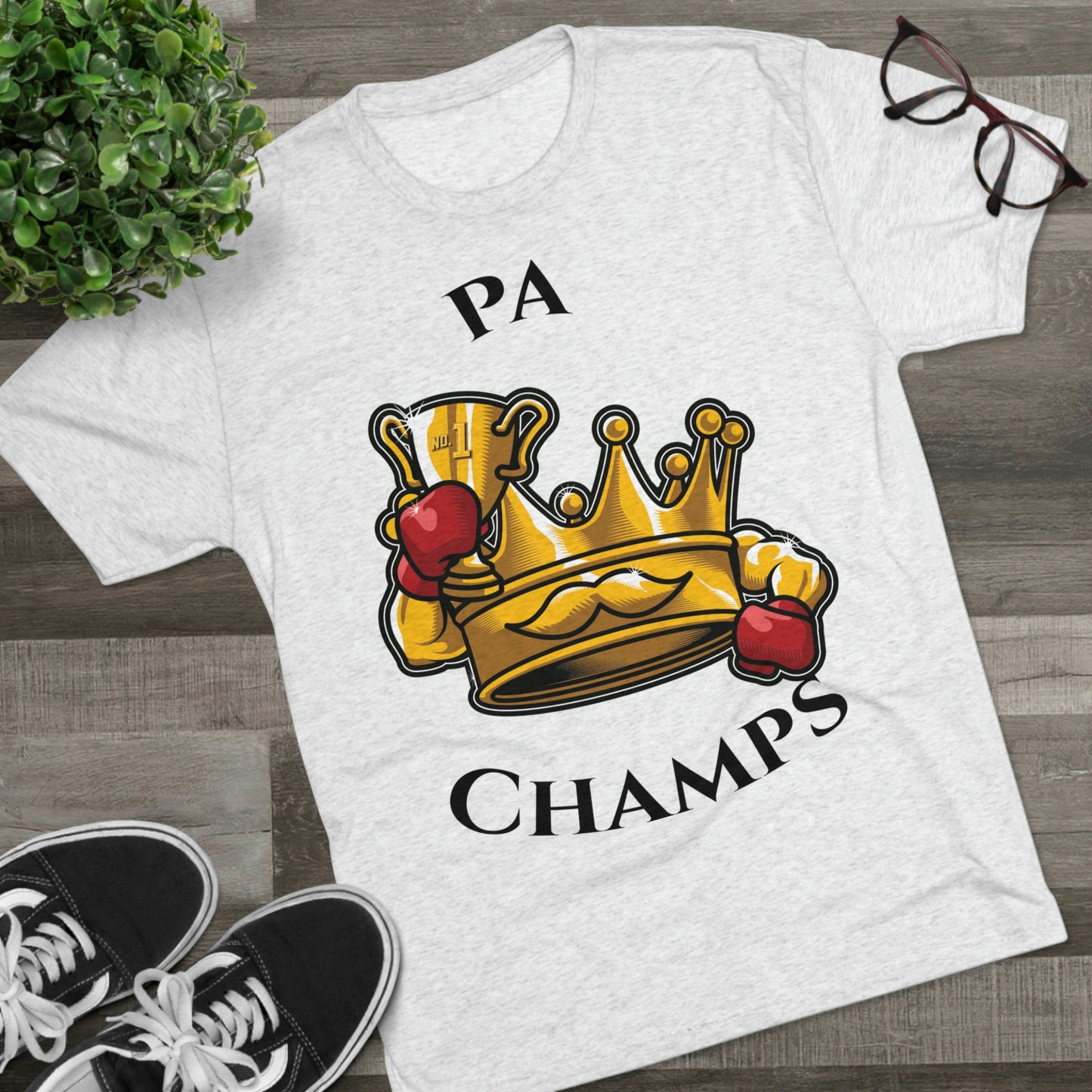 PA CHAMPS (Alternate Logo) - PREMIUM SOFT - Unisex Tri-Blend Crew Tee (Next Level 6010)
