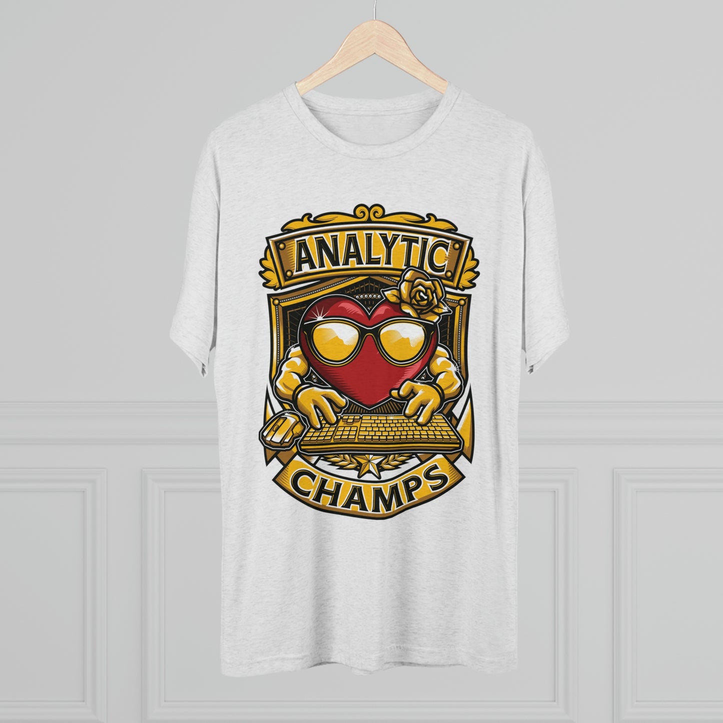 ANALYTICS CHAMPS - PREMIUM SOFT - Unisex Tri-Blend Crew Tee (Next Level 6010)