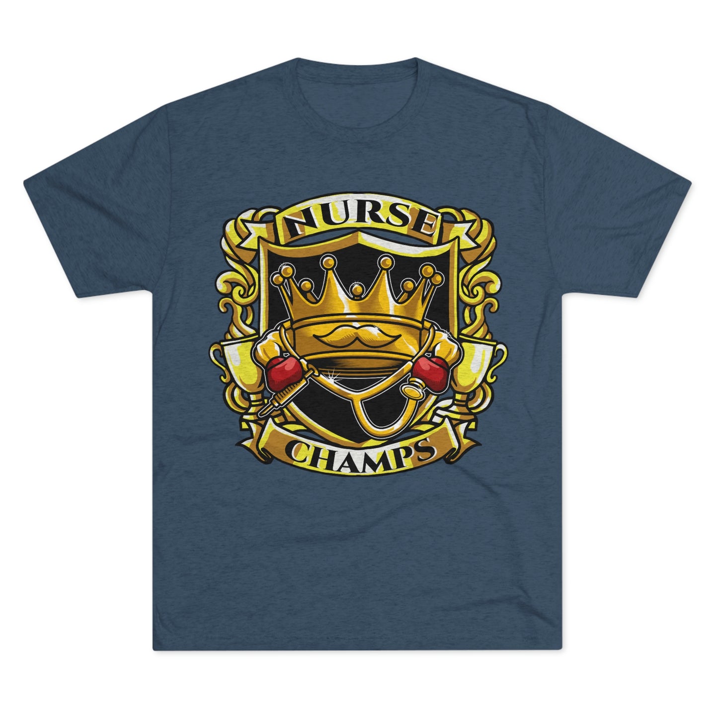 NURSE CHAMPS - PREMIUM SOFT - Unisex Tri-Blend Crew Tee (Next Level 6010)
