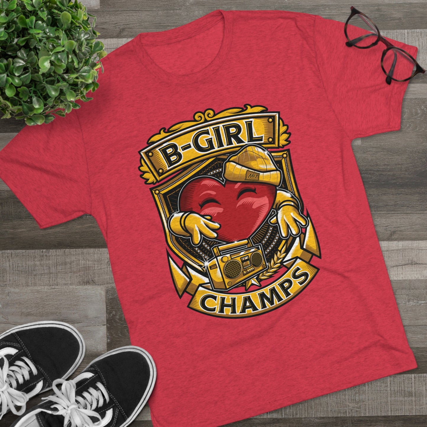 B-GIRL CHAMPS - PREMIUM SOFT - Unisex Tri-Blend Crew Tee (Next Level 6010)