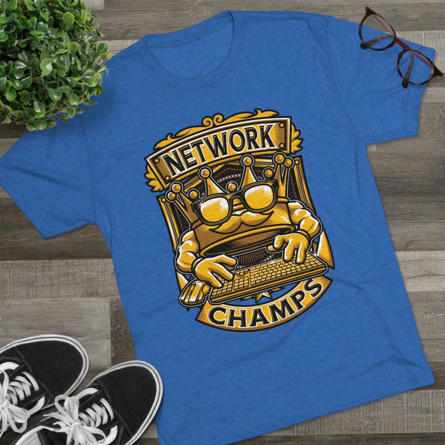 NETWORK CHAMPS (Men) - PREMIUM SOFT - Unisex Tri-Blend Crew Tee (Next Level 6010)