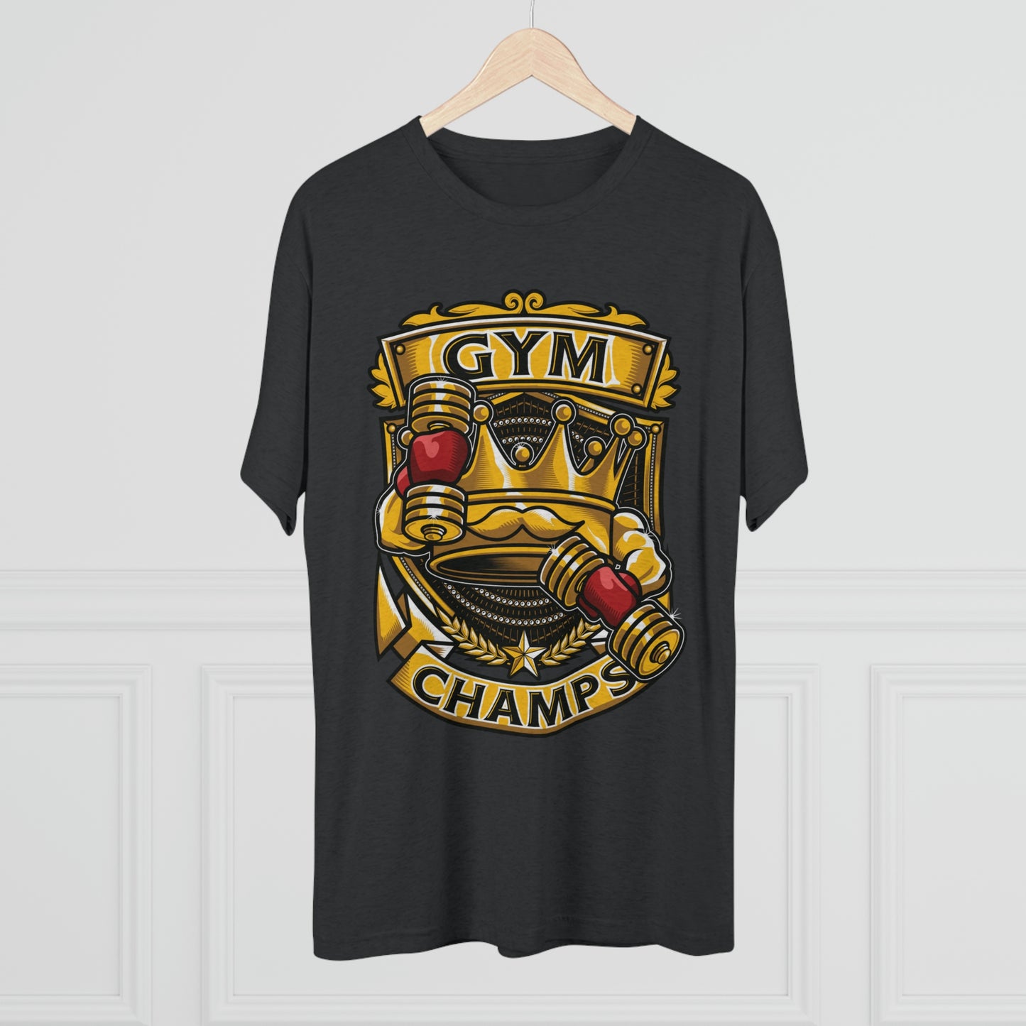 GYM CHAMPS - PREMIUM SOFT - Unisex Tri-Blend Crew Tee (Next Level 6010)