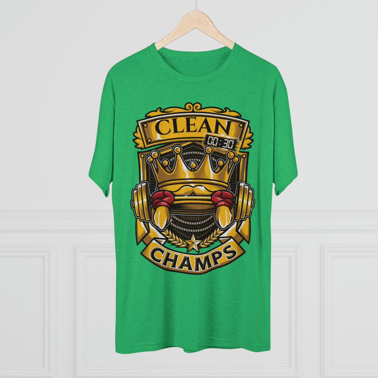CLEAN CHAMPS - PREMIUM SOFT - Unisex Tri-Blend Crew Tee (Next Level 6010)